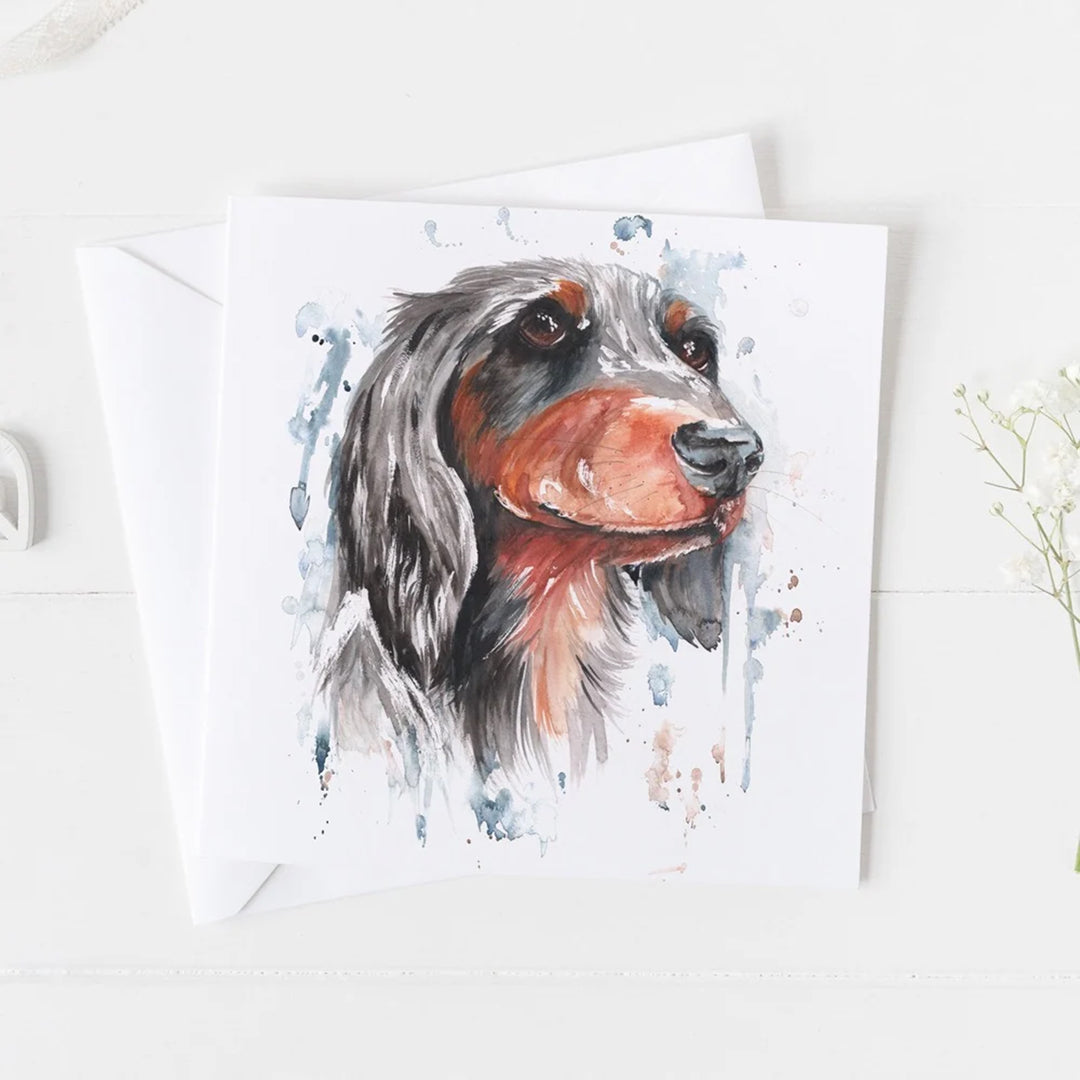 Meg Hawkins Dachshund Card