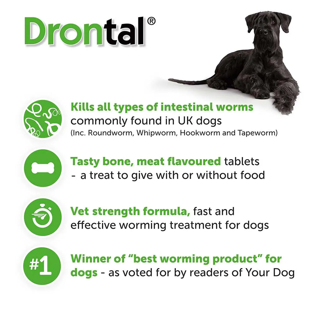 Drontal Dog Tasty Bone Wormer