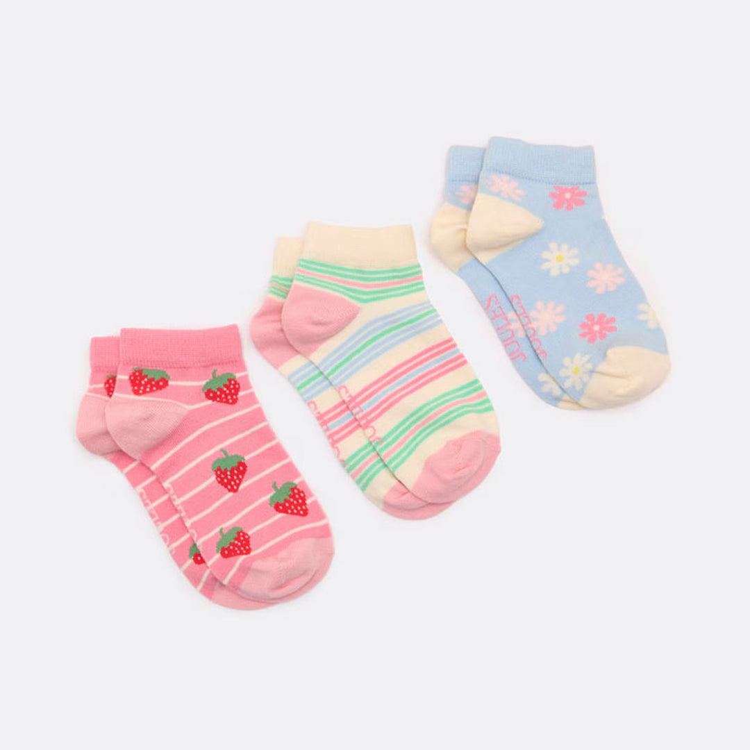 Joules Junior Rilla 3 Pack Socks