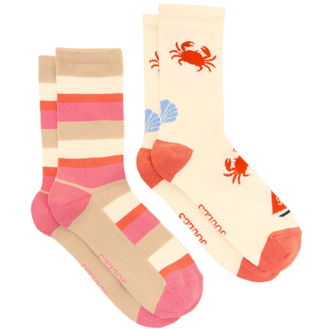 Joules Ladies Everyday 2 Pack Socks