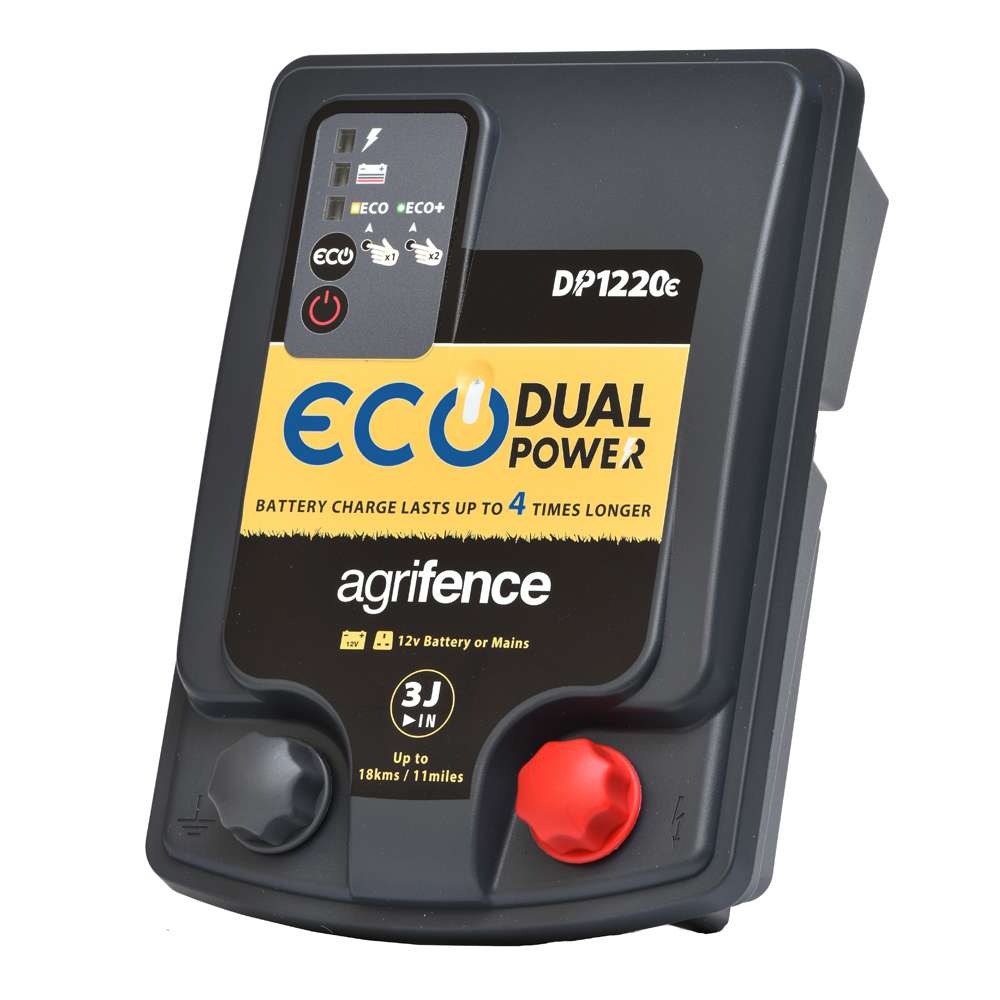 Agrifence DP1230e Dual Power Eco 5J Energiser for Electric Fencing