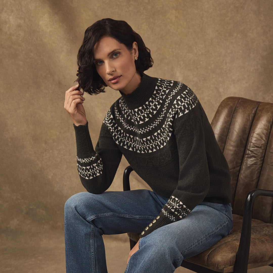 Holland Cooper Ladies Elodie Roll Neck Knit