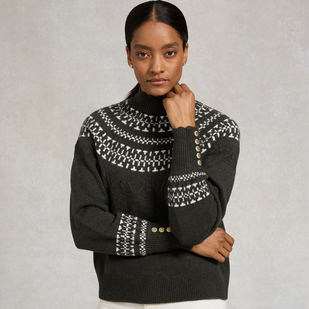 Holland Cooper Ladies Elodie Roll Neck Knit