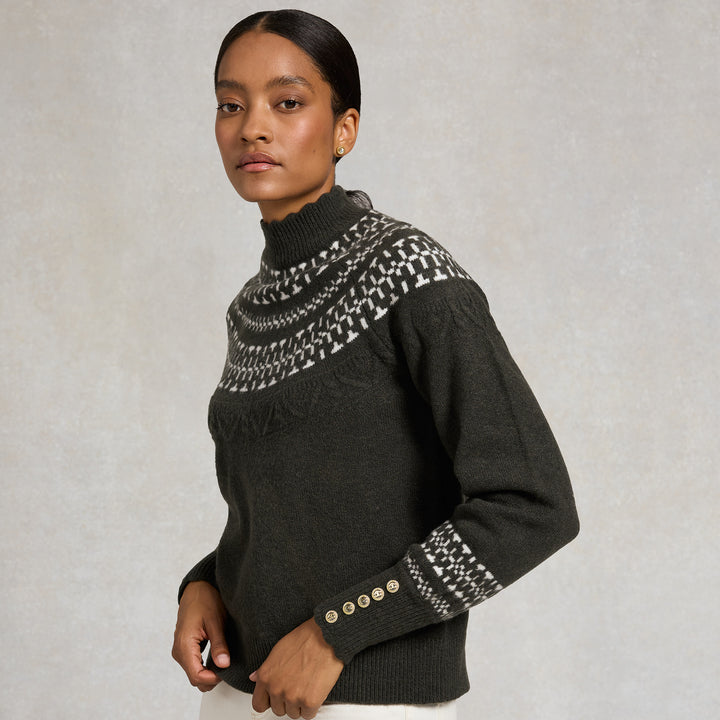 Holland Cooper Ladies Elodie Roll Neck Knit