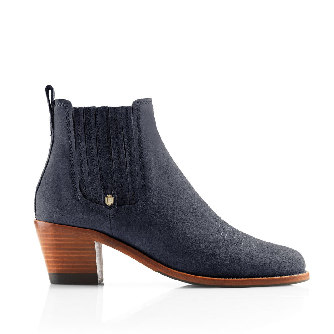 The Fairfax & Favor Ladies Limited Edition Rockingham Chelsea Boot Ink Suede in Ink#Ink