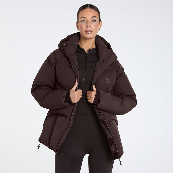 Aztec Diamond Ladies Matte Puffer Coat