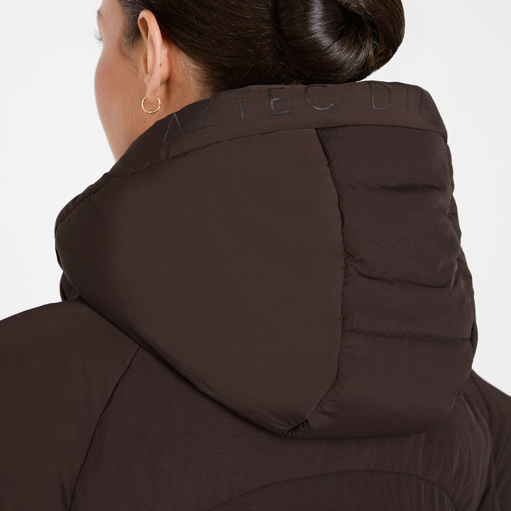 Aztec Diamond Ladies Matte Puffer Coat
