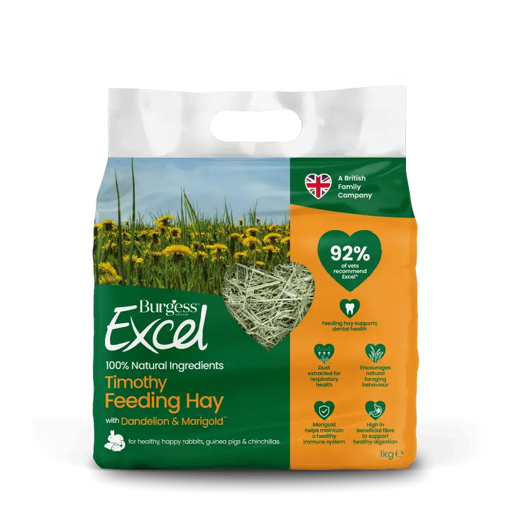 Burgess Excel Feeding Hay with Dandelion & Marigold