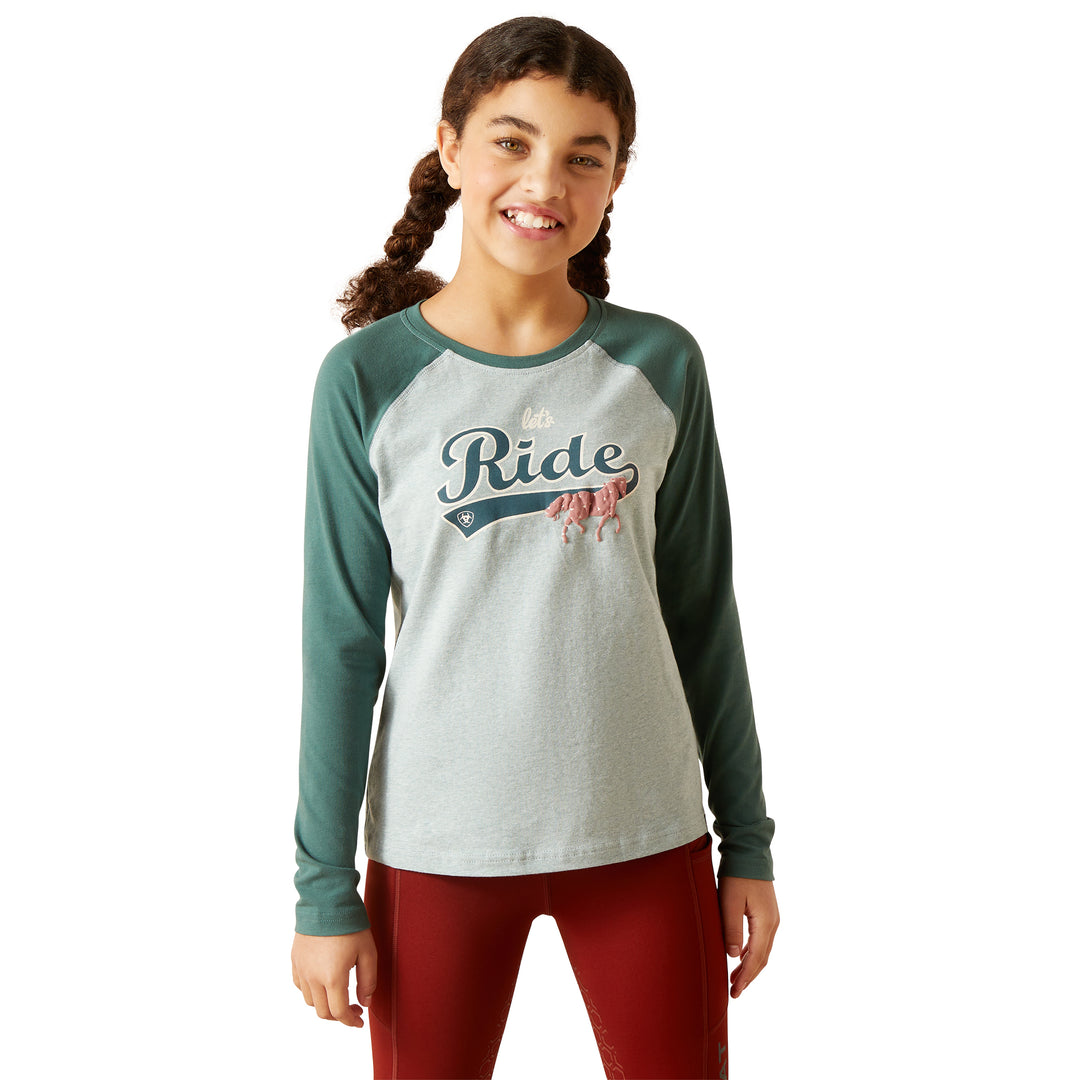 Ariat Youth Lets Ride Long Sleeve Tee