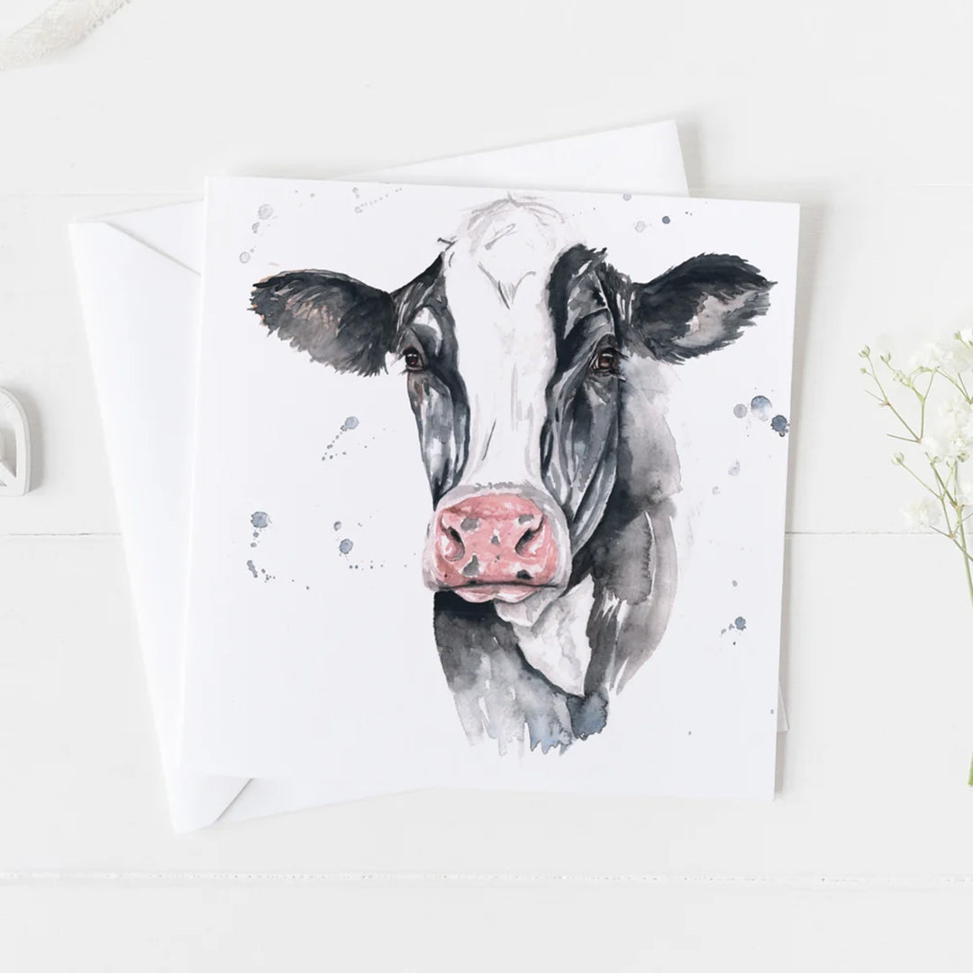 Meg Hawkins Card - Fresian Cow