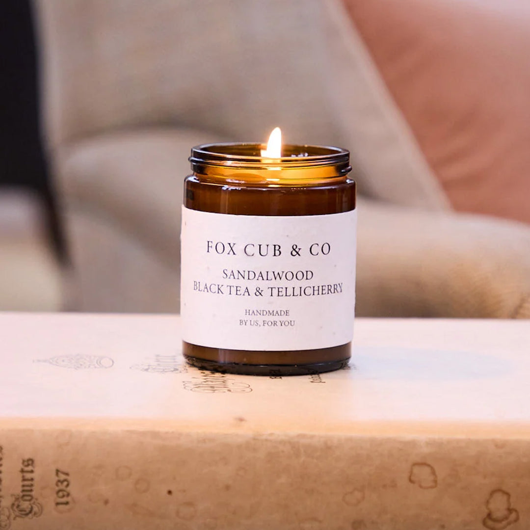 Fox Cub & Co Candle - Sandalwood, Black Tea & Tellicherry