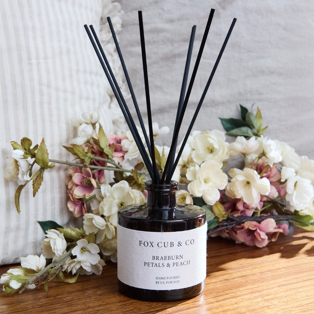 Fox Cub & Co Reed Diffuser - Braeburn, Petals & Peach