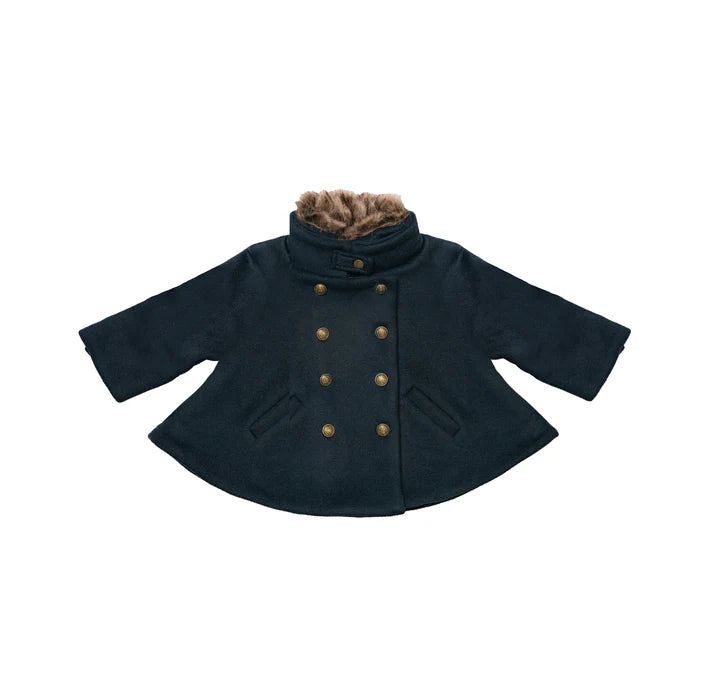 Eleanor Charles Childs Wool Cape Style Coat