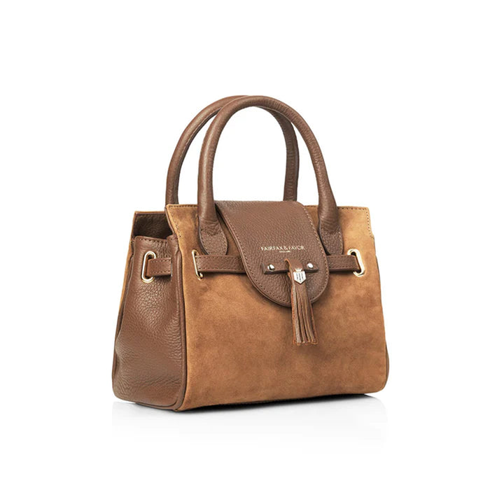 Fairfax & Favor Ladies Mini Windsor Suede Handbag