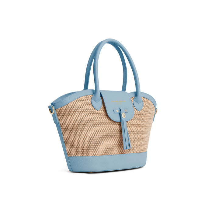 Fairfax & Favor Stockist Exclusive Windsor Basket Bag - Sky Blue