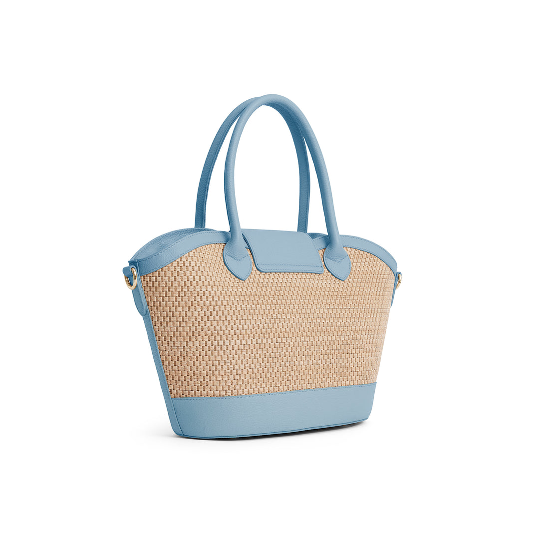 Fairfax & Favor Stockist Exclusive Windsor Basket Bag - Sky Blue