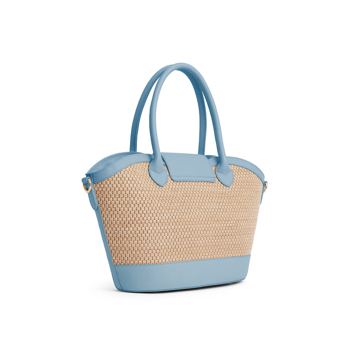 Fairfax & Favor Stockist Exclusive Windsor Basket Bag - Sky Blue
