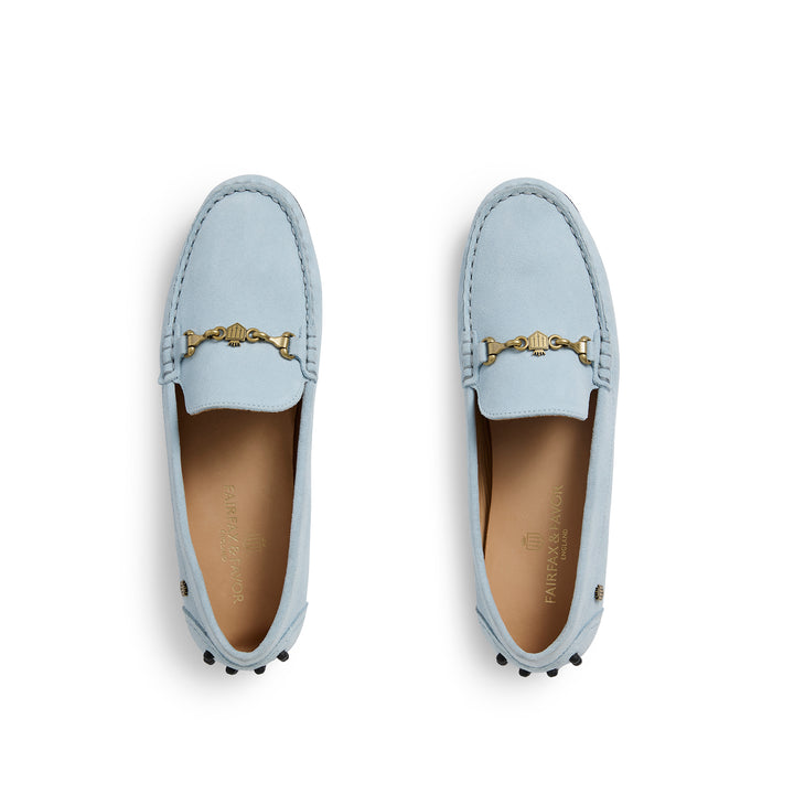 Fairfax & Favor Ladies Trinity Driver - Sky Blue Suede