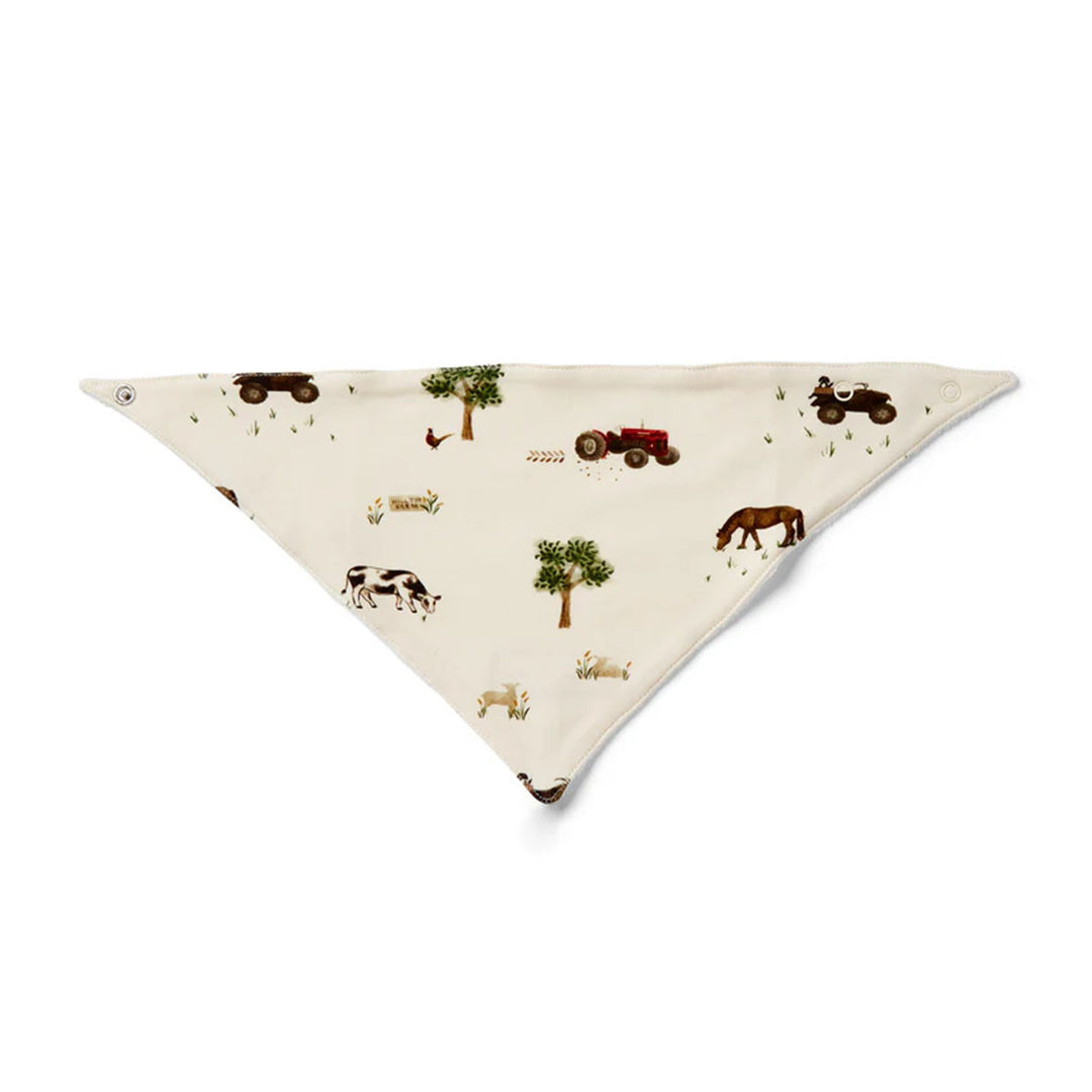 Eleanor Charles Baby The Farm Print Bib