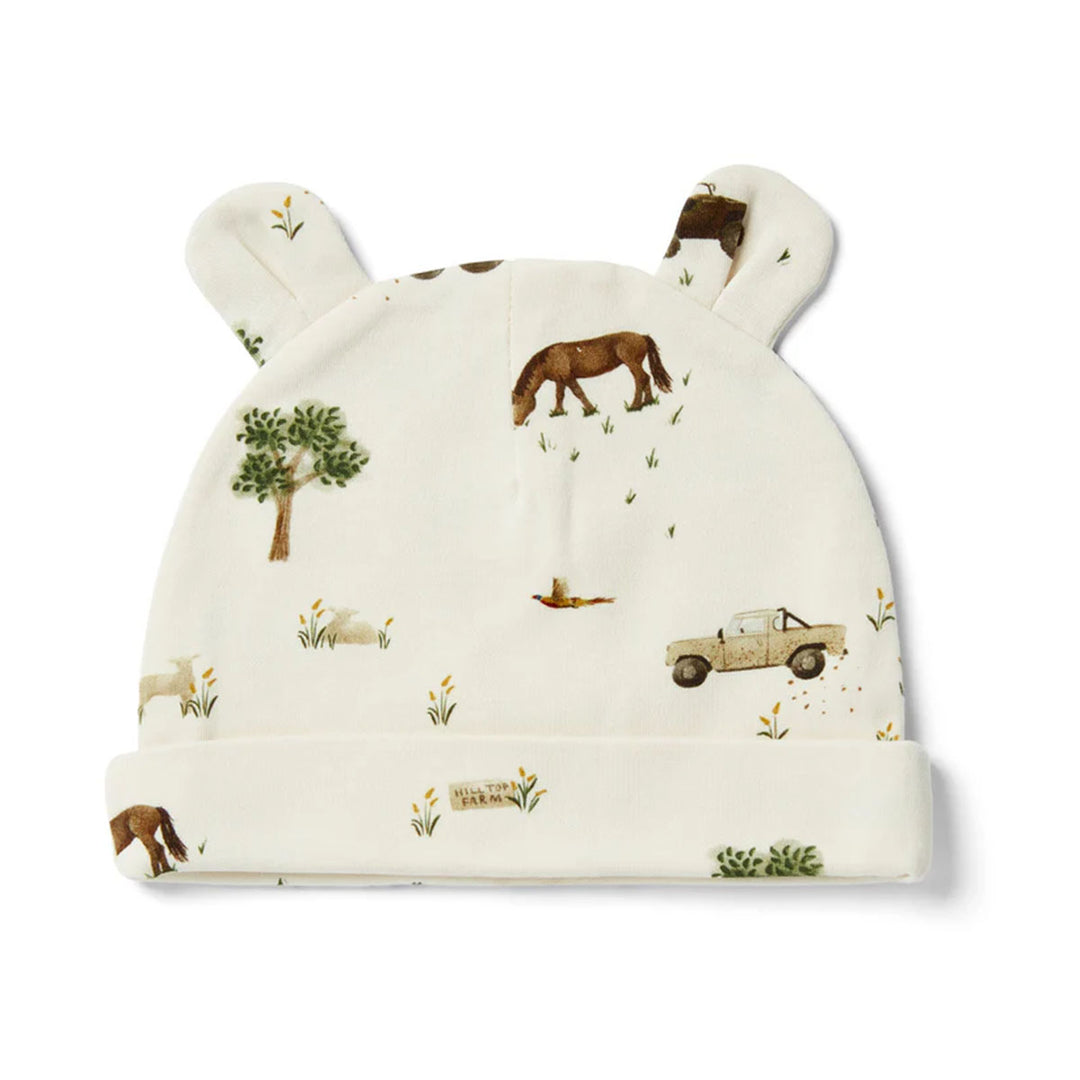 Eleanor Charles Baby The Farm Print Hat