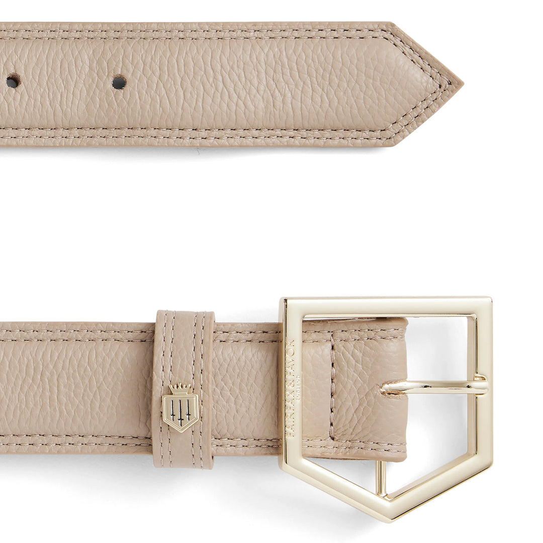 Fairfax & Favor Ladies Limited Edition Stone Leather Felbrigg Belt