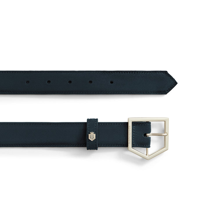 Fairfax & Favor Ladies Felbrigg Belt - Teal Suede