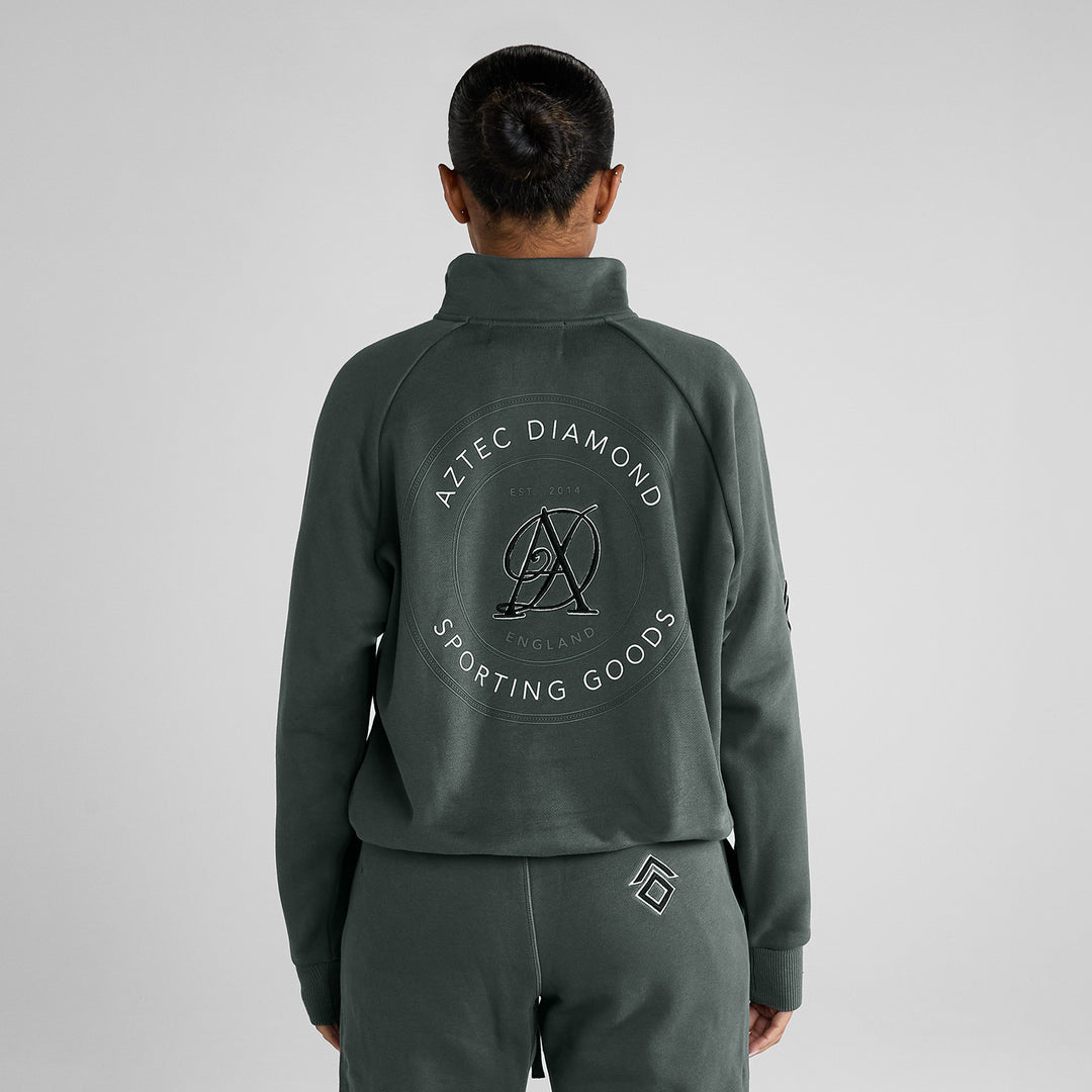 Aztec Diamond Ladies Sporting Goods Half Zip Sweater