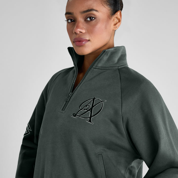 Aztec Diamond Ladies Sporting Goods Half Zip Sweater