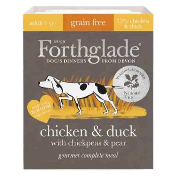 Forthglade Gourmet Grain Free Chicken & Duck Dog Food 395g