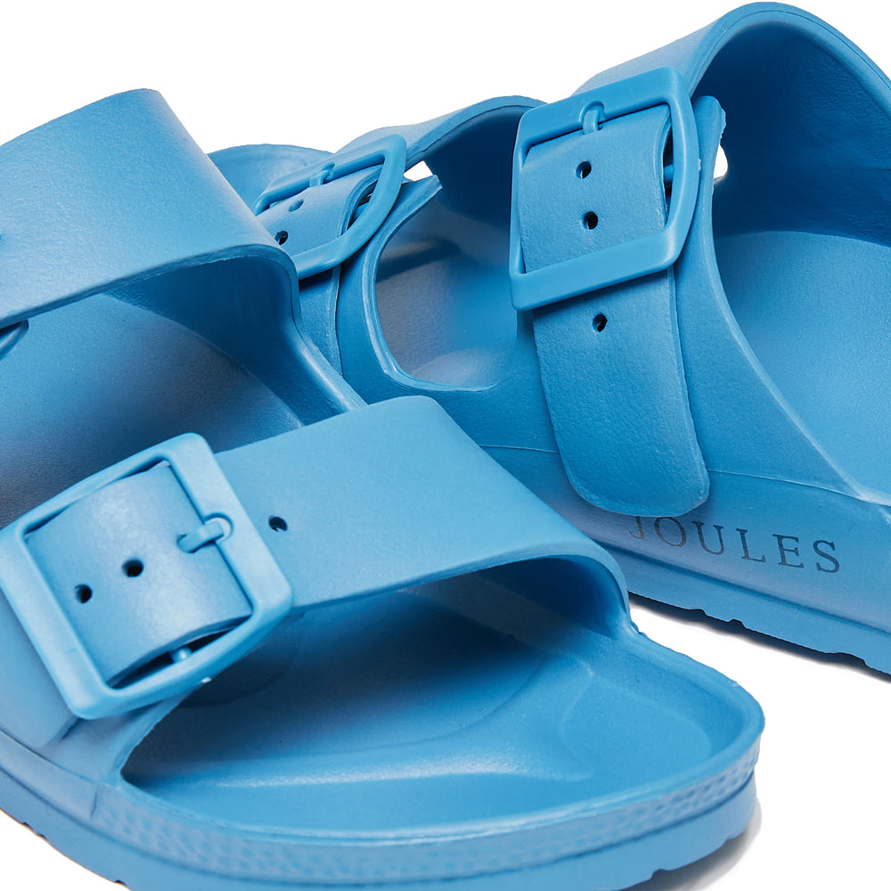 Joules Ladies Sunseeker Sliders#Blue