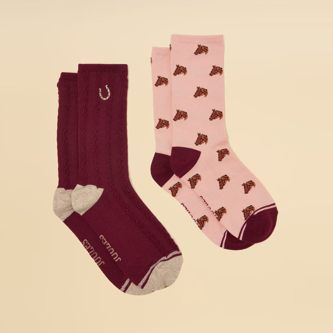 Joules Ladies Everyday Two Pack Socks