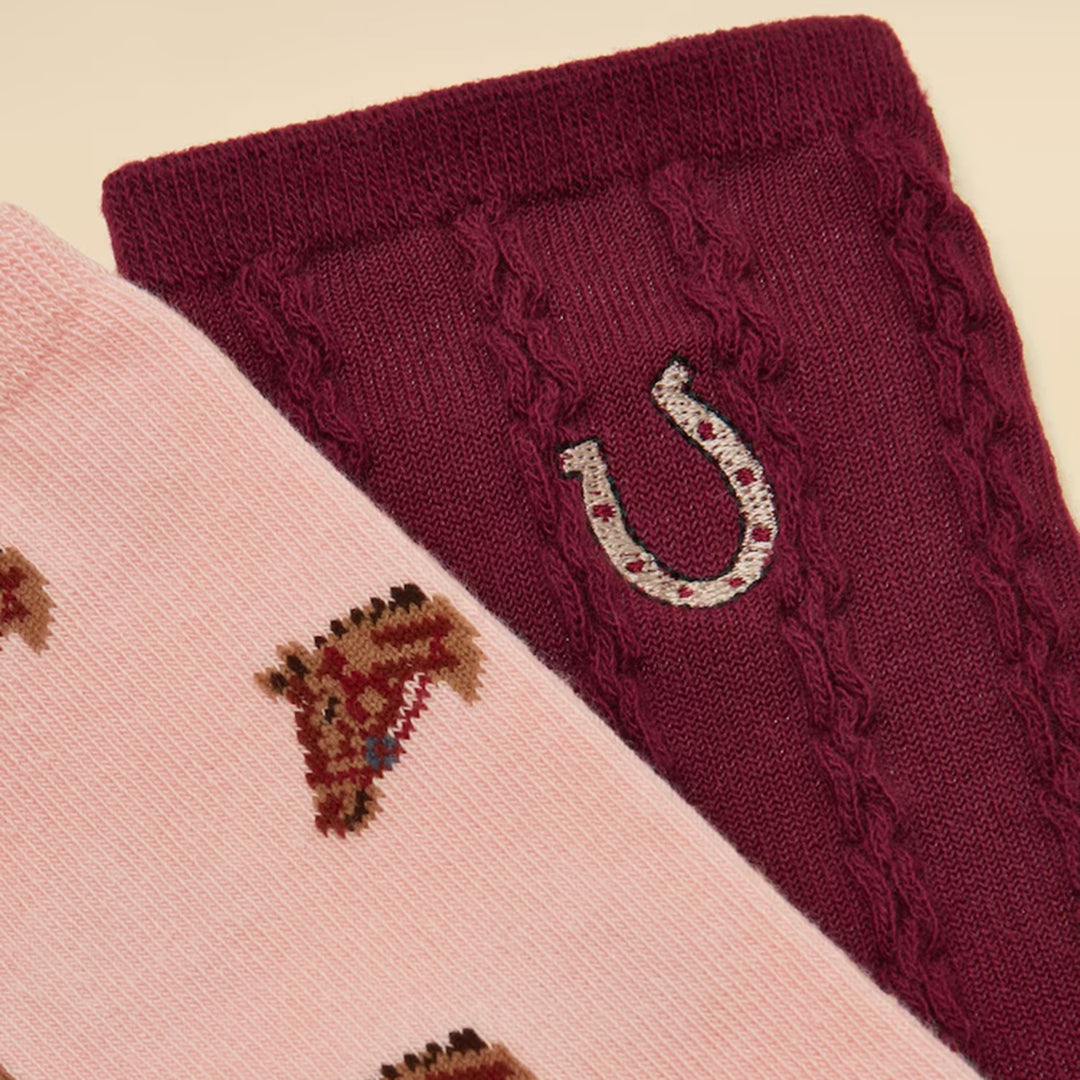 Joules Ladies Everyday Two Pack Socks