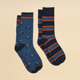 Joules Mens Kingsbury Two Pack Socks