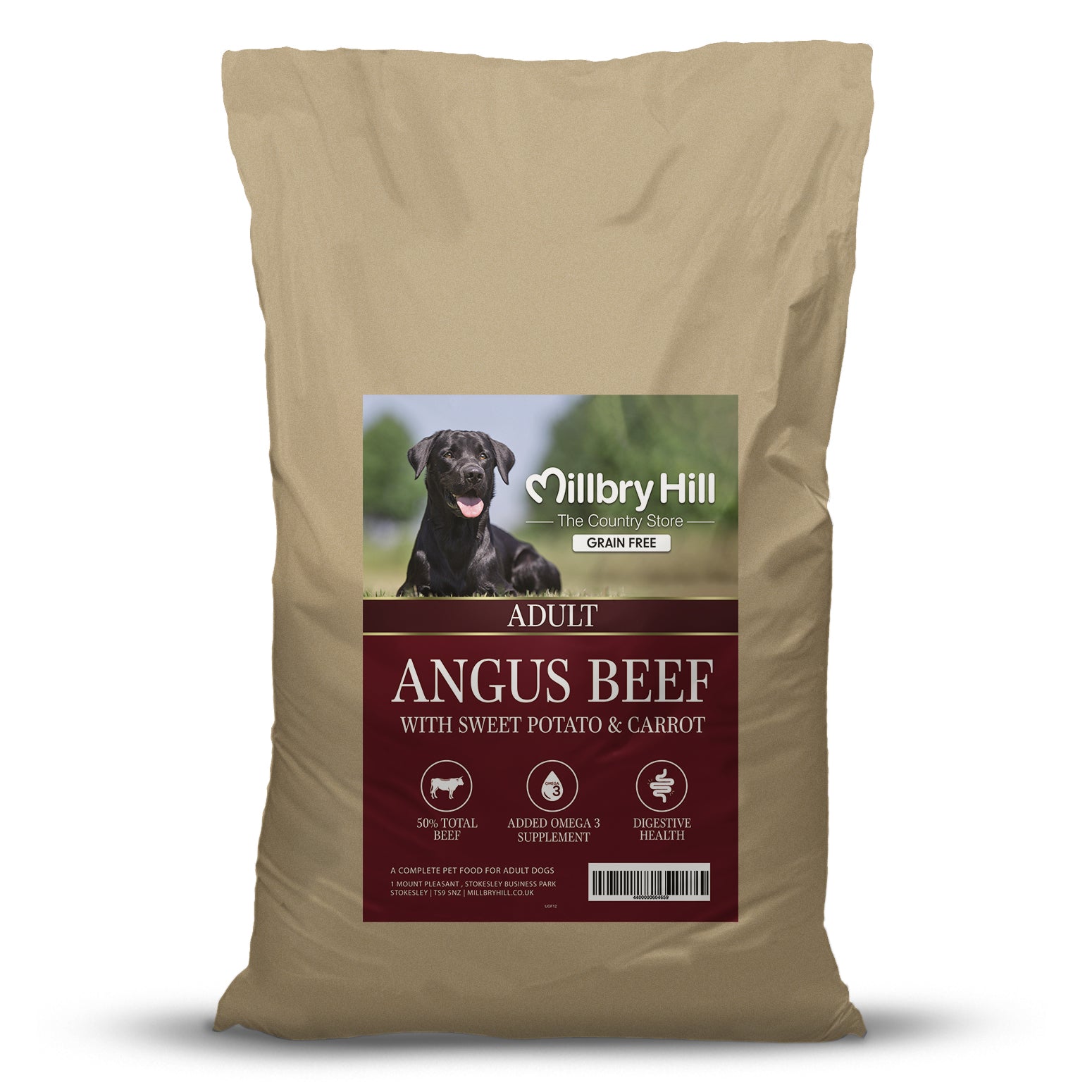 Grain Free Angus Beef, Sweet Potato & Carrot Dog Food | Millbry Hill