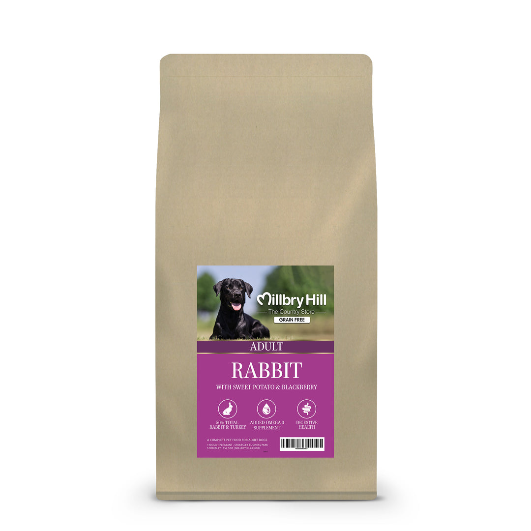 Millbry Hill Grain Free Adult Dog with Rabbit, Sweet Potato & Blackberry