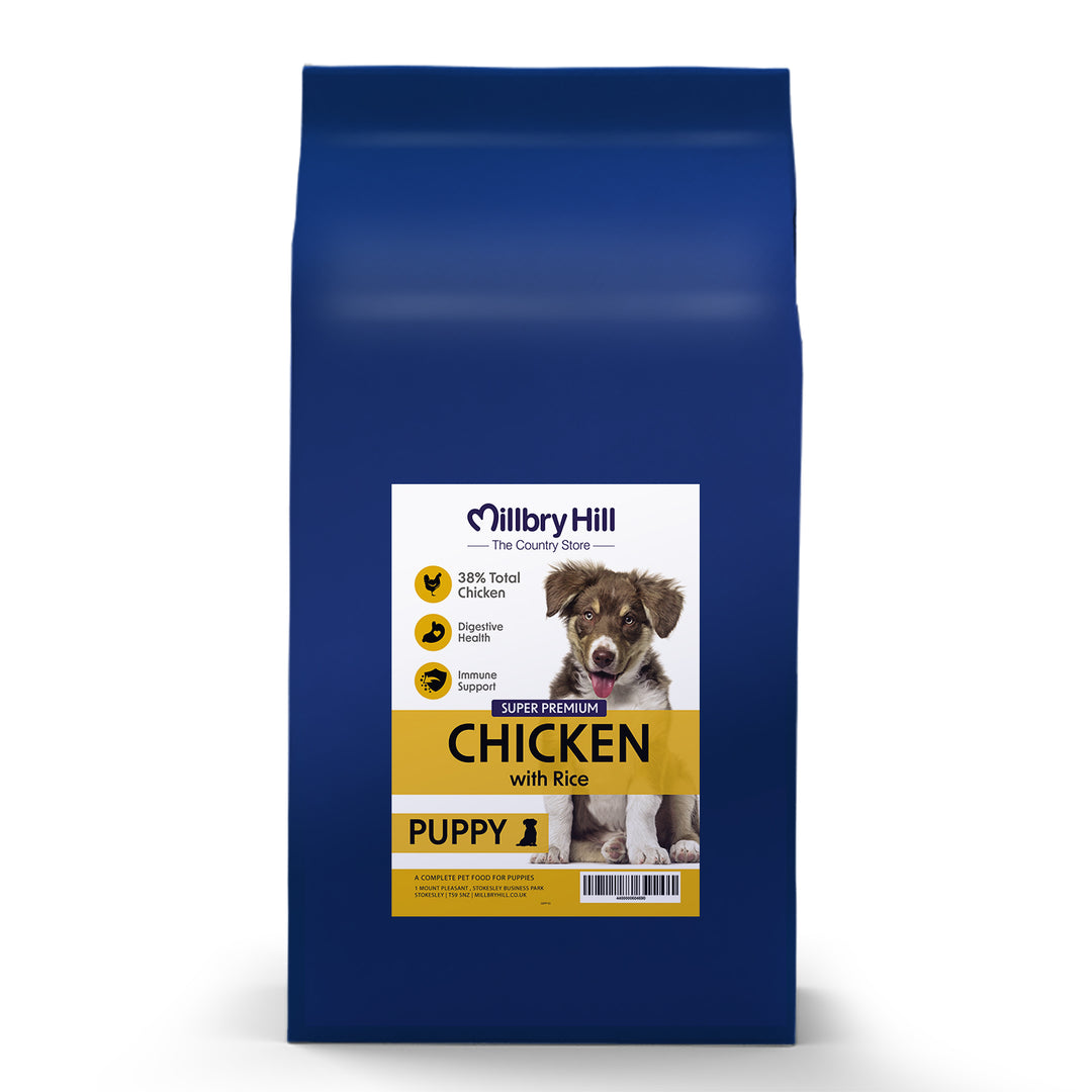 Millbry Hill Super Premium Puppy Food with Chicken & Rice 10kg