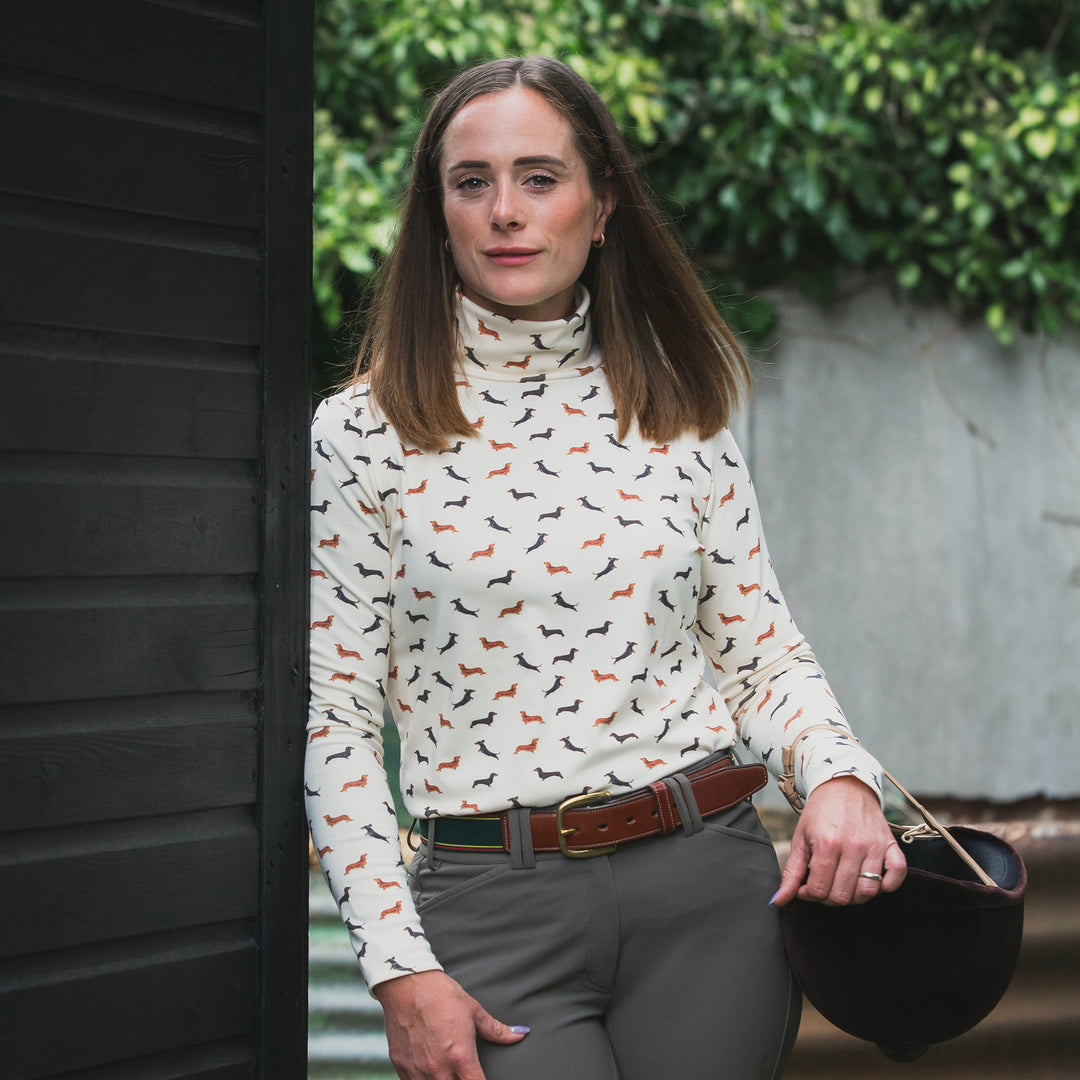 Ginger & Jardine Ladies Art Print Cosy Roll Neck