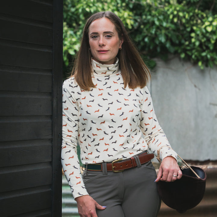 Ginger & Jardine Ladies Art Print Cosy Roll Neck