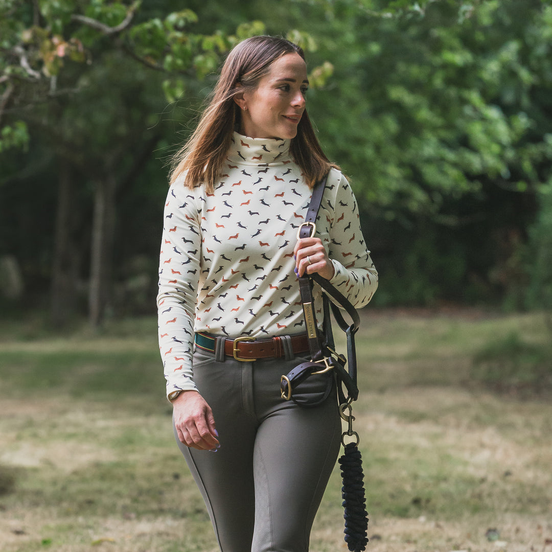 Ginger & Jardine Ladies Art Print Cosy Roll Neck