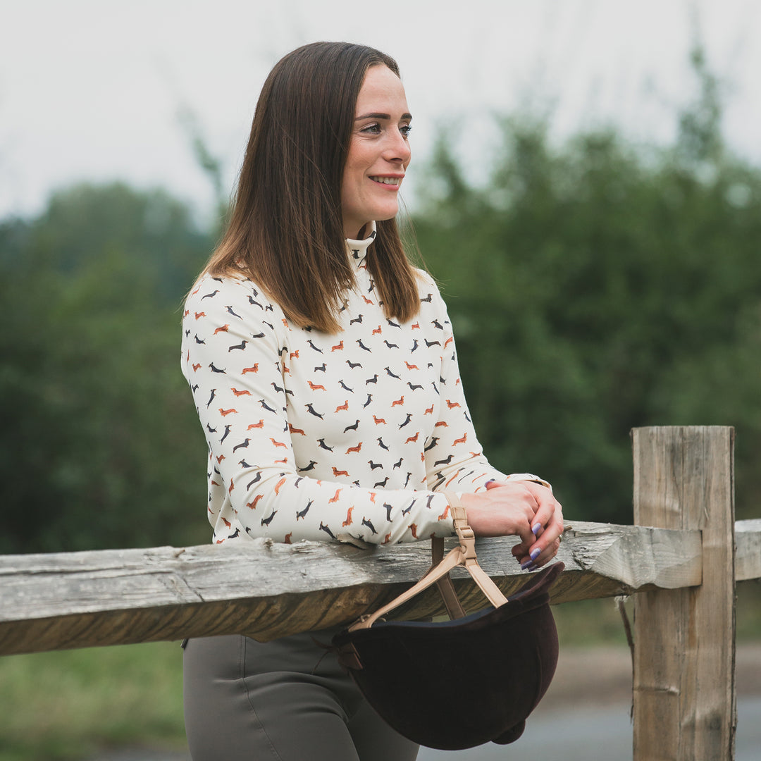 Ginger & Jardine Ladies Art Print Cosy Roll Neck