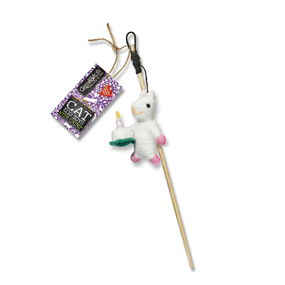 Green & Wilds Victoria Mouse Teaser Toy with Catnip