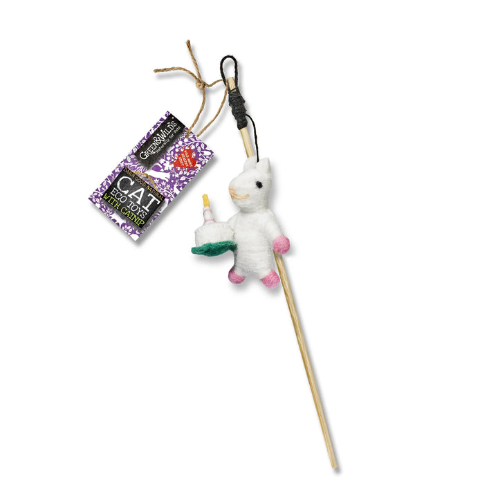 Green & Wilds Victoria Mouse Teaser Toy with Catnip