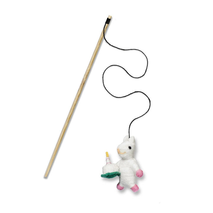 Green & Wilds Victoria Mouse Teaser Toy with Catnip