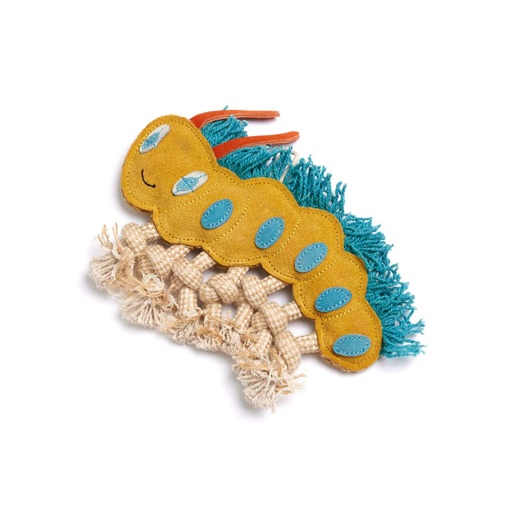 Green & Wilds Clara the Caterpillar Eco Dog Toy
