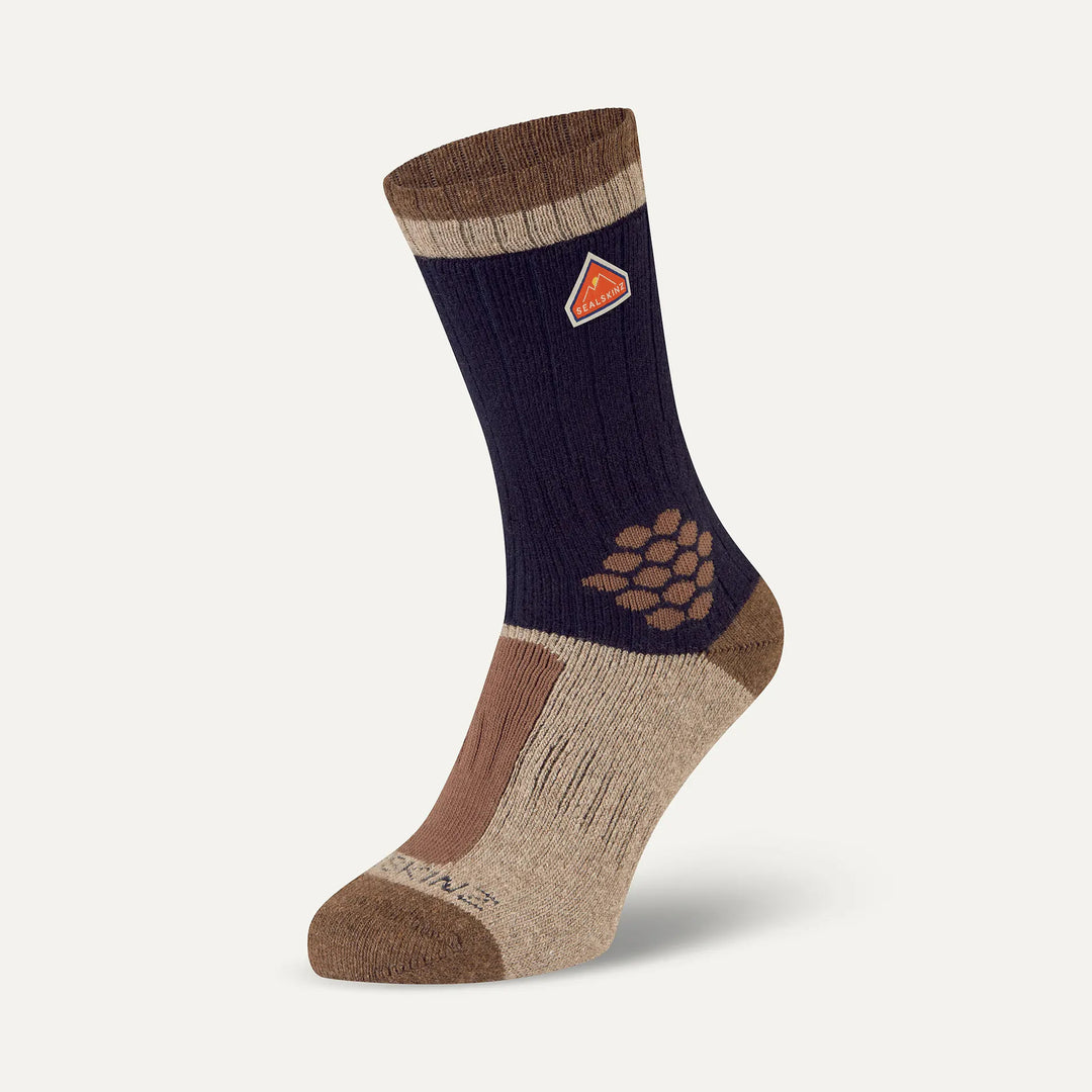 Sealskinz Gresham Recycled Wool Mid Colour Block Sock
