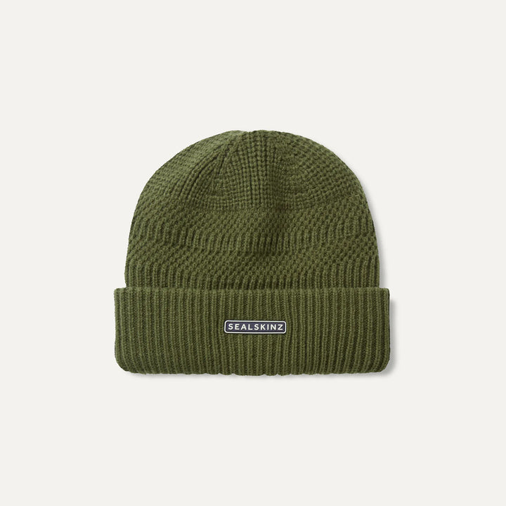Sealskinz Gressenhall Waterproof Cold Weather Textured Stripe Roll Cuff Beanie