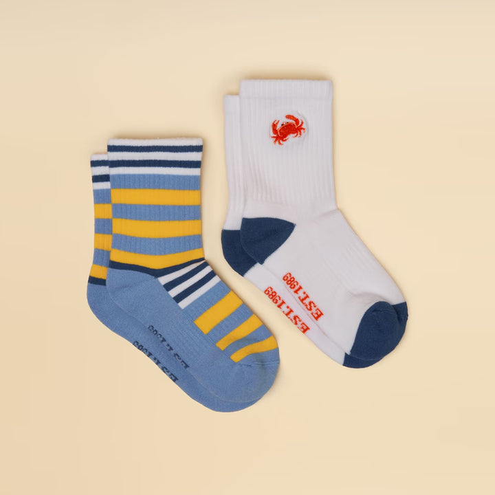 Joules Boys Junior Volley 2 Pack Socks