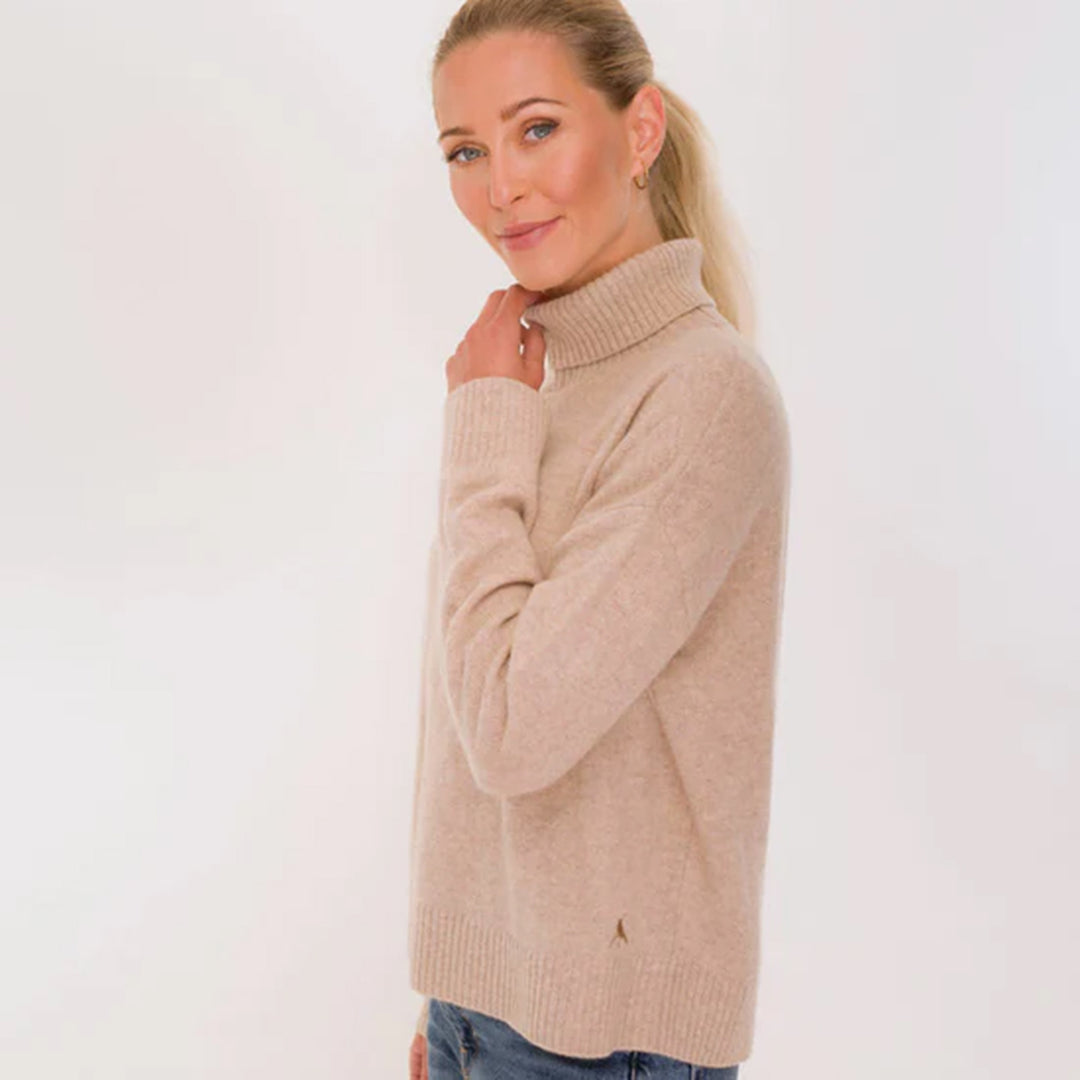 Hicks & Brown Ladies Sophia Roll Neck Jumper