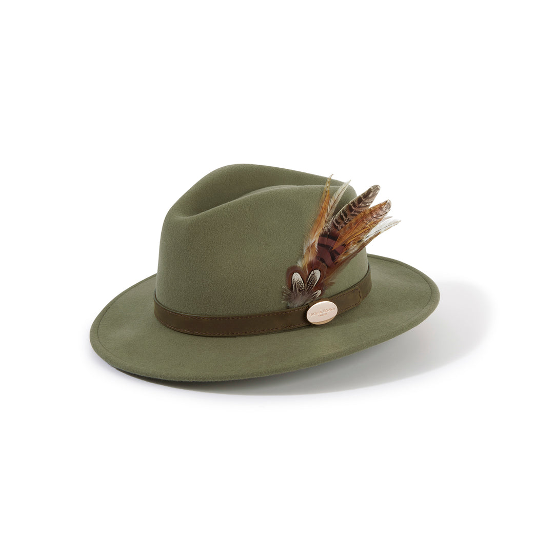 Hicks & Brown Suffolk Fedora Bronze Feather