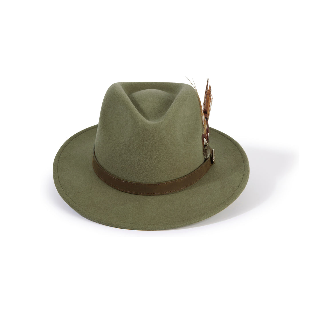 Hicks & Brown Suffolk Fedora Bronze Feather